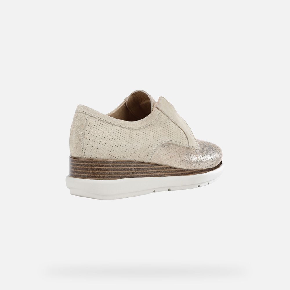 Mocassin Geox Samuela - Beige - Femme 317296-QRV